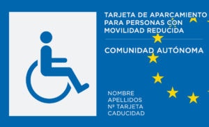 Tarjeta de aparcamiento para personas con movilidad reducida