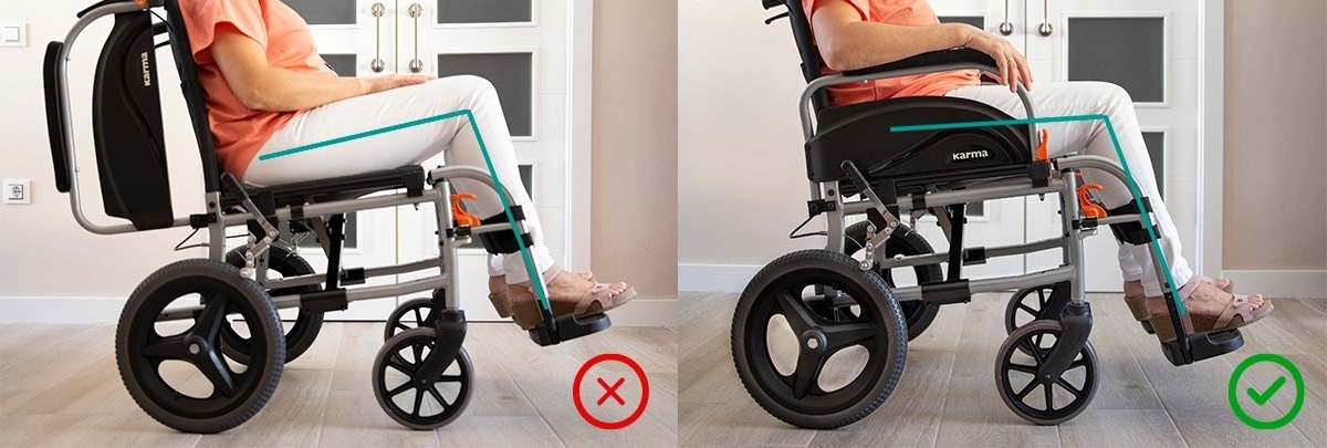 Cómo regular el reposapiés de la silla de ruedas para una posición cómoda? - Karma Mobility